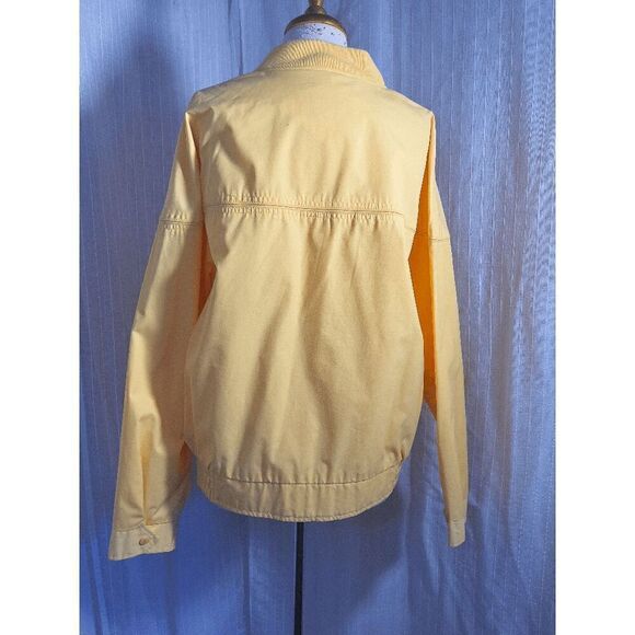 Vintage Men's Pale Yellow Windbreaker Jacket - Size XL - Picture 4 of 6